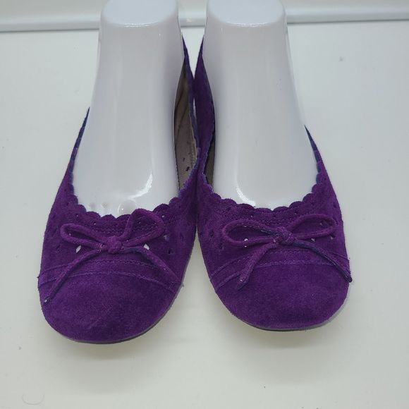 Aerosoles NWOT Purple Suede Ballet Flats - Picture 1 of 10